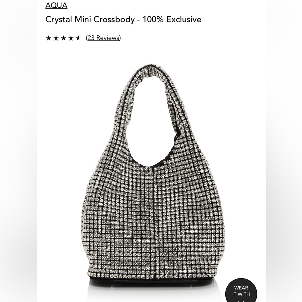 AQUA CRYSTAL CROSSBODY BRAND NEW